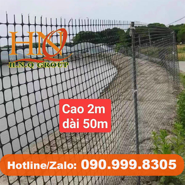 Lưới nhựa đen rào sân vườn, rào vườn trồng cây